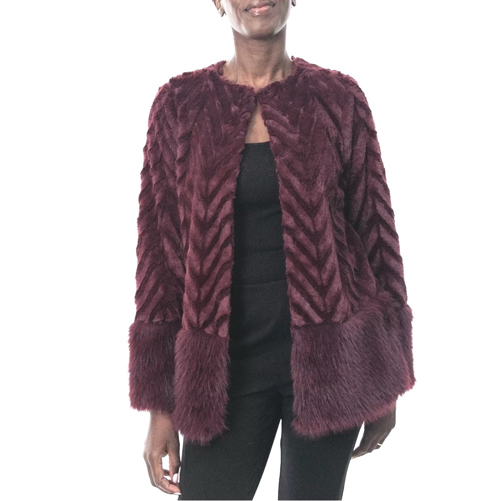 Nina Leonard Women's Bolero Cape with Sleves and Clasp closures